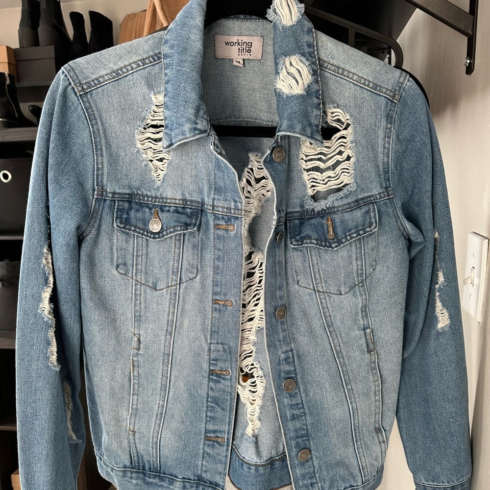 Ripped Jean Jacket
